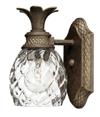 Plantation Small Single Light Sconce in Pearl Bronze