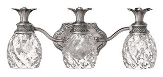 Plantation Medium Three Light Vanity in Polished Antique Nickel