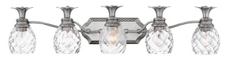 Plantation Extra Large Five Light Vanity in Polished Antique Nickel