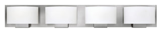 Mila Large Four Light Vanity in Brushed Nickel