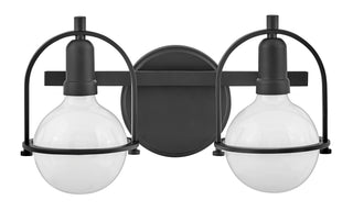Somerset Small Two Light Vanity in Black