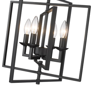 Nellis 4-Light Pendant light Matte Black