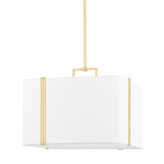 Downing Pendant with Aged Brass Finish