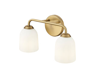 Norah 2-Light Vanity Vintage Brass