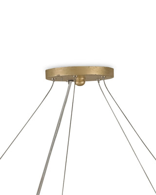 Ringmaster Ten Light Chandelier in Dutch Gold Leaf