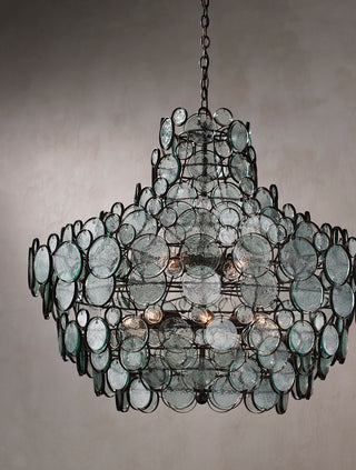Galahad 12 Light Chandelier in Clear/Bronze