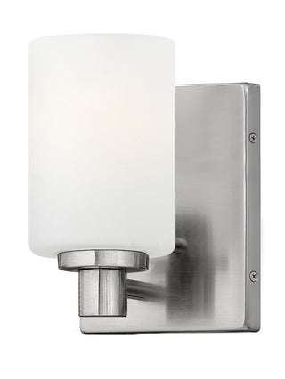 Karlie Small Single Light Vanity in Brushed Nickel