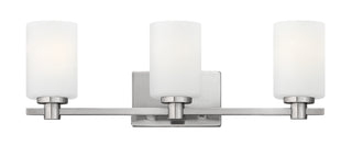 Karlie Medium Three Light Vanity in Brushed Nickel