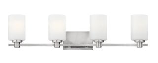 Karlie Large Four Light Vanity in Brushed Nickel