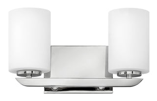 Kyra Small Two Light Vanity in Polished Nickel