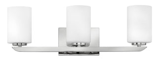 Kyra Medium Three Light Vanity in Polished Nickel