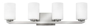 Kyra Large Four Light Vanity in Brushed Nickel