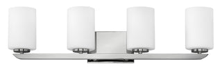 Kyra Large Four Light Vanity in Polished Nickel