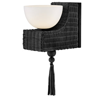 Thalia Medium Single Light Sconce in Black