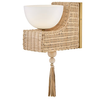 Thalia Medium Single Light Sconce in Lacquered Brass