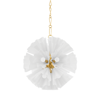 CAPRI Chandelier with Aged Brass Finish