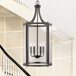 Penrose Six Light Foyer Lantern in English Bronze