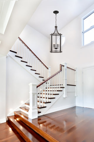 Penrose Six Light Foyer Lantern in English Bronze