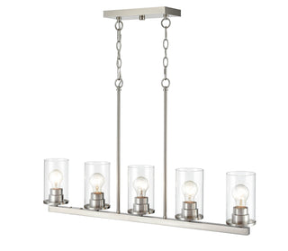 Verlana 5-Light Chandelier Ceiling Light Brushed Nickel