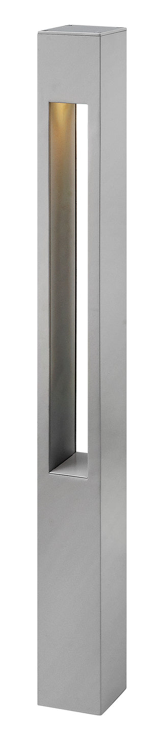 Atlantis Large Square 120v Bollard in Titanium