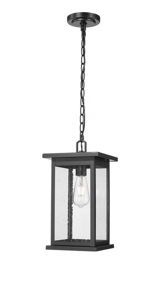 Bowton 1-Light Outdoor Hanging Lantern Powder Coated Black