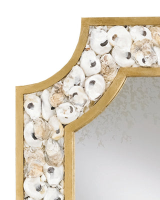 Margate Mirror in Contemporary Gold Leaf/Natural