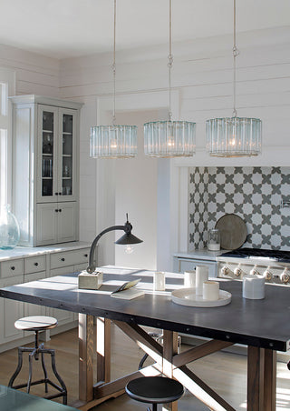 Bevilacqua One Light Pendant in Silver Leaf