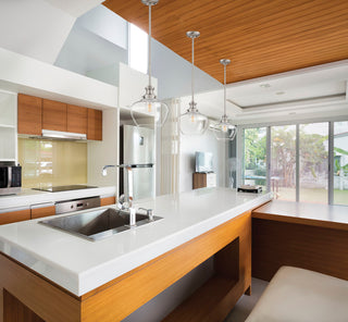One Light Pendant in Brushed Nickel