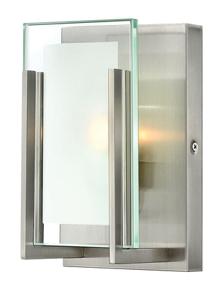 Latitude Small Single Light Vanity in Brushed Nickel