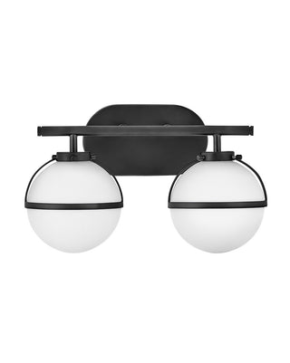 Hollis Small Two Light Vanity in Black
