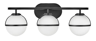 Hollis Medium Three Light Vanity in Black