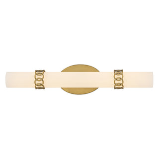 Eliza Medium LED Vanity in Lacquered Brass