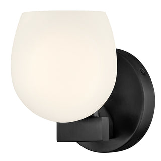 Mae Small Single Light Sconce in Black