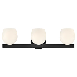 Mae Medium Three Light Vanity in Black
