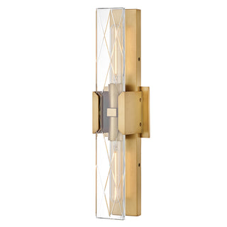 Monte Large Two Light Sconce in Heritage Brass
