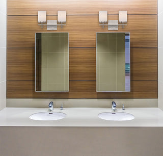 Colton Two Light Bath Bar in Satin Nickel