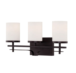 Colton Three Light Bath Bar in English Bronze