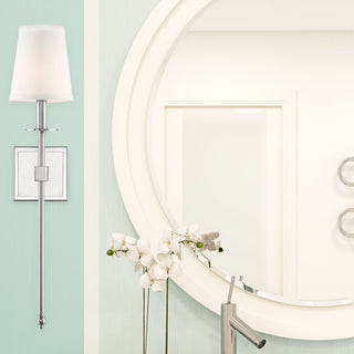 Monroe One Light Wall Sconce in Polished Nickel
