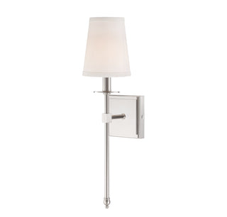 Monroe One Light Wall Sconce in Polished Nickel