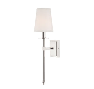 Monroe One Light Wall Sconce in Polished Nickel