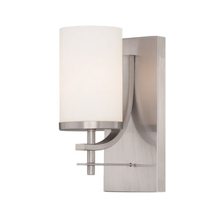 Colton One Light Wall Sconce in Satin Nickel