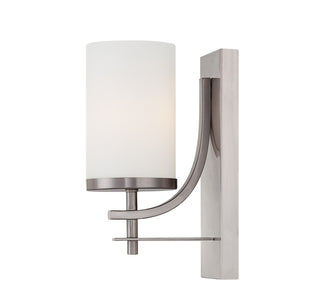 Colton One Light Wall Sconce in Satin Nickel