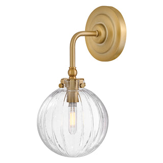 Helene Medium Single Light Sconce in Lacquered Brass