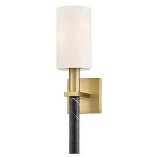 Turin Medium Single Light Sconce in Lacquered Brass
