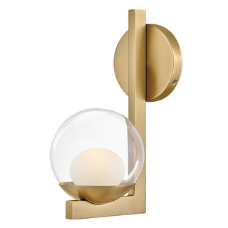 Sunni Medium Single Light Sconce in Lacquered Brass