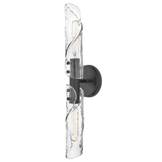 Capri Large Two Light Sconce in Black