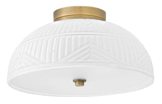 Devon Small Flush Mount in Lacquered Brass