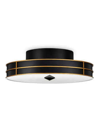 Fielding Black Flush Mount
