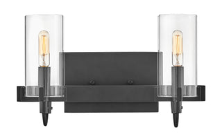Ryden Small Two Light Vanity in Black