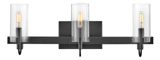 Ryden Medium Three Light Vanity in Black
